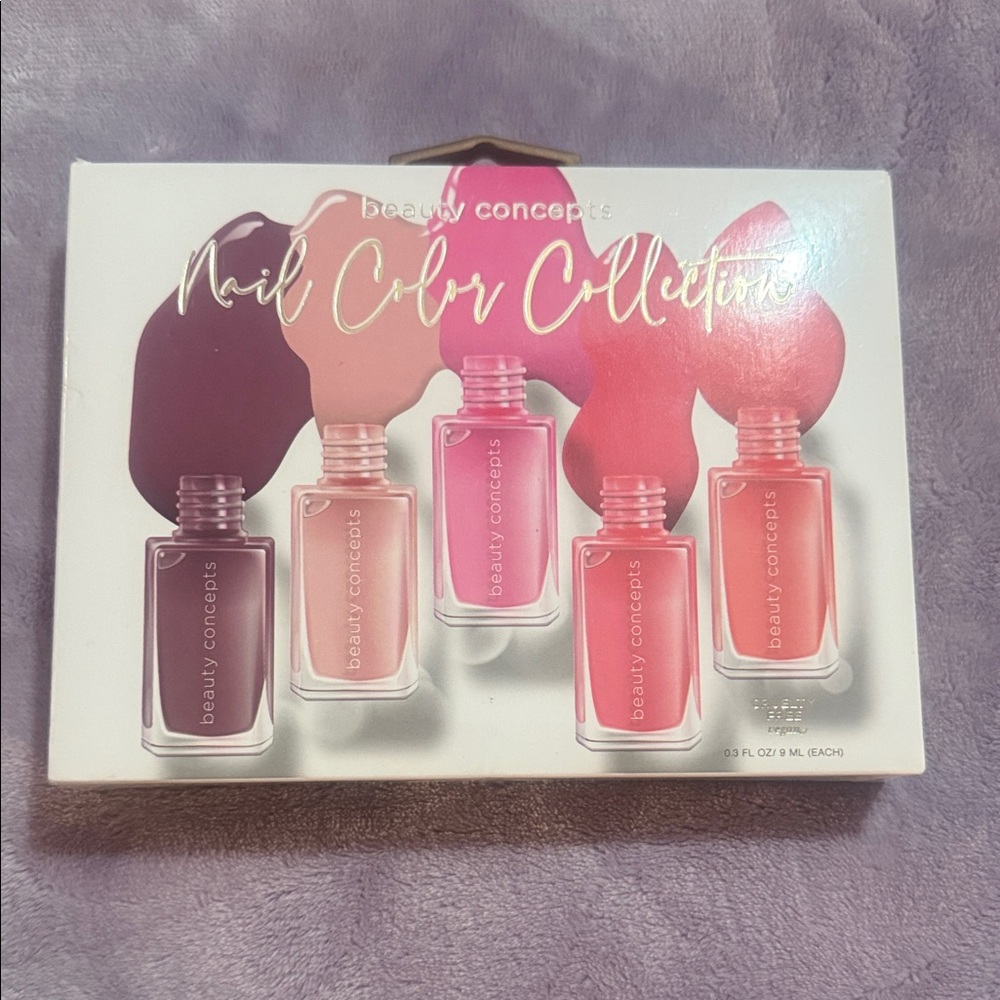 Beauty Concepts Vibrant Press-On Nail Set - Purple, Pink, Coral